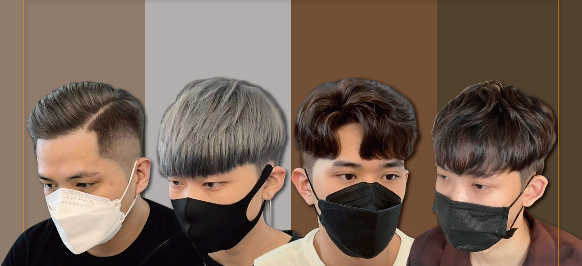 男生髮型、男生短髮、壓貼燙、韓系短髮、特殊色染髮、男生染髮、歐美染、觸角染、輪廓染、2023男髮型趨勢