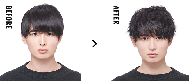 想打造燙髮造型！ before after