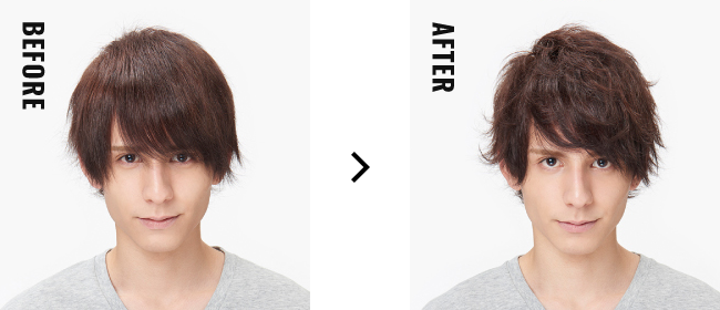 煩惱2 想讓頭髮像燙過一樣! before after